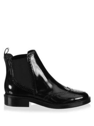 burberry bactonul leather chelsea booties